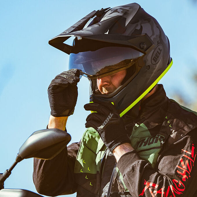 Bell MX-9 Adventure Mips Helmet in action Bell MX-9 Adventure Mips Helmet in action